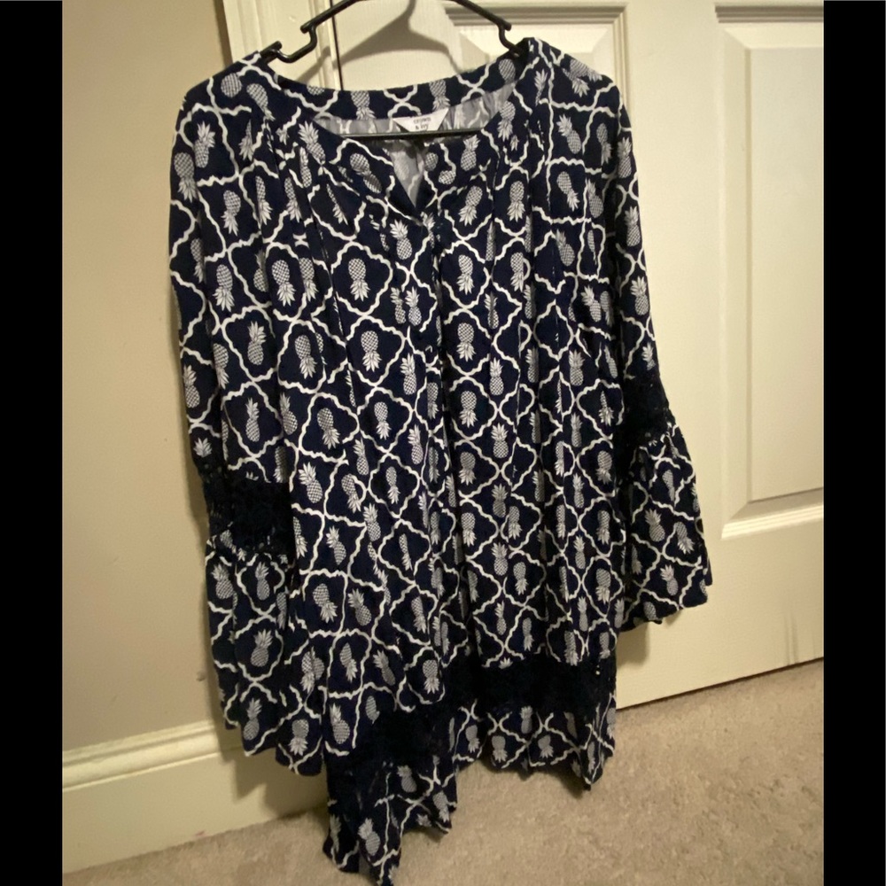 Beautiful Pineapple Design Blouse